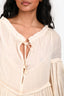 Zimmermann Cream Ramie Long Sleeve Maxi Dress Size 0