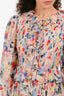 Dôen Multicoloured Ruffled Long Sleeve Maxi Dress Size XS