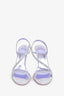 Christian Louboutin Purple Suede Crystal Detail 'Rosalie Strass' 100 Heels Size 38