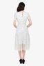 Self Portrait White Lace Polka Dot Midi Dress Size 4