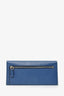 Prada Blue Saffiano Leather Long Wallet