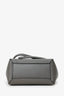 Celine Grey Grained Leather Nano Belt Bag With Strap