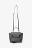 Celine Grey Grained Leather Nano Belt Bag With Strap