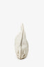 Bottega Veneta White Nappa Intrecciato Flower Large Hobo