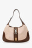 Gucci Brown/Beige Canvas and Leather Jackie O Hobo