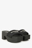 Alexander Wang Black Rubber AW Platform Sandals Size 37