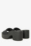 Alexander Wang Black Rubber AW Platform Sandals Size 37