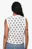Maje Blue/White Embellished Sweater Vest Size 2
