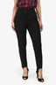 Burberry Black Cotton Stirrup Pants Size 4