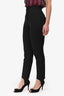 Burberry Black Cotton Stirrup Pants Size 4
