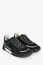 Pre-Loved Chanel™ Black Leather/Mesh Sneakers Size 36.5