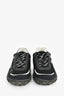 Pre-Loved Chanel™ Black Leather/Mesh Sneakers Size 36.5