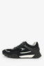 Pre-Loved Chanel™ Black Leather/Mesh Sneakers Size 36.5