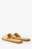 Brunello Cucinelli Yellow Leather Monili Sandals Size 41