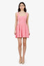 Ronny Kobo Pink Nylon Mini Dress Size S