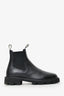 Celine Black Leather Margaret Lug Chelsea Boots Size 40.5