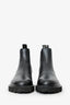 Celine Black Leather Margaret Lug Chelsea Boots Size 40.5