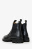 Celine Black Leather Margaret Lug Chelsea Boots Size 40.5