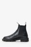 Celine Black Leather Margaret Lug Chelsea Boots Size 40.5