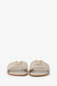 Louis Vuitton Taupe Calfskin LV Capri Flat Sandals Size 40