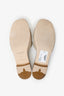 Louis Vuitton Taupe Calfskin LV Capri Flat Sandals Size 40