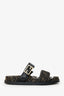 Fendi Brown Zucca Feel FF-logo Buckle Sandals Size 40