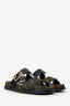 Fendi Brown Zucca Feel FF-logo Buckle Sandals Size 40