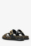 Fendi Brown Zucca Feel FF-logo Buckle Sandals Size 40