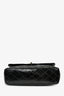 Pre-Loved Chanel™ 2006-08 Black Glossy Patent Single Jumbo Flap Bag