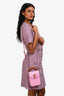 Gucci Pink Leather Bamboo Flap Crossbody