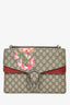 Gucci GG Supreme Blooms Canvas/Burgundy Suede Dionysus Medium Shoulder Bag