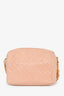 Pre-Loved Chanel™ 1994-96 Pink Quilted Lambskin 'Diana Half Moon' Flap Bag