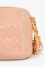 Pre-Loved Chanel™ 1994-96 Pink Quilted Lambskin 'Diana Half Moon' Flap Bag