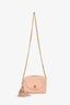 Pre-Loved Chanel™ 1994-96 Pink Quilted Lambskin 'Diana Half Moon' Flap Bag