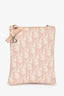Christian Dior 2000s Pink Oblique Canvas Mini Pouch Crossbody
