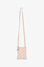 Christian Dior 2000s Pink Oblique Canvas Mini Pouch Crossbody