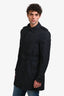 Burberry London Navy Cotton 'Sandringham' Trench Coat Size 54 Mens