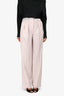 Theory Pink Pleated High Rise Trousers Size 0