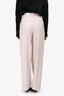 Theory Pink Pleated High Rise Trousers Size 0