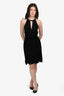 M Missoni Black Knit Halter Knee Length Dress Size 40
