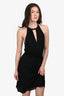 M Missoni Black Knit Halter Knee Length Dress Size 40