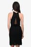 M Missoni Black Knit Halter Knee Length Dress Size 40