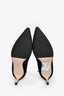 Stuart Weitzman Black Suede Bow Detail Heels Size 7