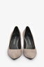 Stuart Weitzman Grey Textured Block Heels Size 7