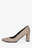 Stuart Weitzman Grey Textured Block Heels Size 7