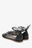 Brunello Cucinelli Black Embossed Leather Monili Detail Sandals Size 37