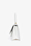 Balenciaga White Lizard Embossed Sharp XS Top Handle
