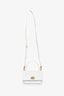 Balenciaga White Lizard Embossed Sharp XS Top Handle