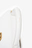 Balenciaga White Lizard Embossed Sharp XS Top Handle