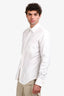 Thom Brown White Cotton Striped Button Down Shirt Size 3 Mens